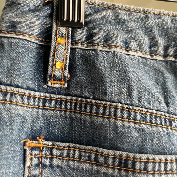 EMBROIDERED BEADED LONG DENIM FLOWING SKIRT - Picture 10 of 16